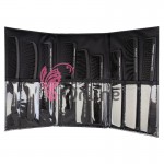 Husa din vinil pentru piepteni de coafor cu 9 lacasuri Neagra, art ACP 133296 Husa din vinil pentru piepteni de coafor cu 9 lacasuri Neagra, art ACP 133296